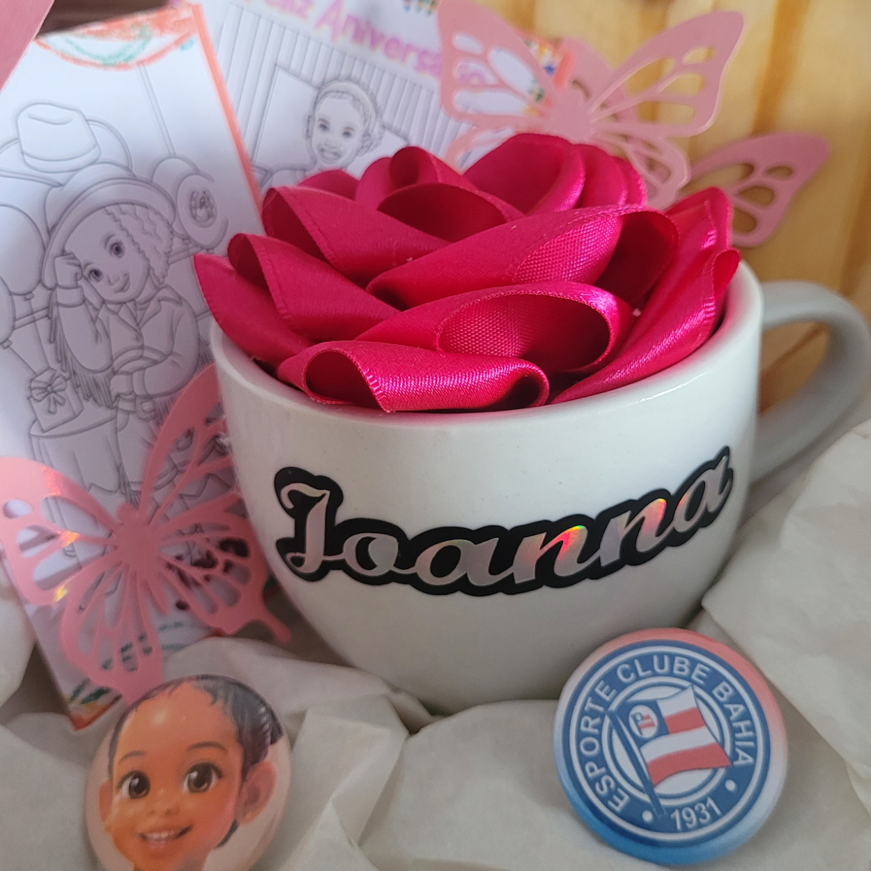 Detalhes do Kit Joanna personalizado pela PLEIGE